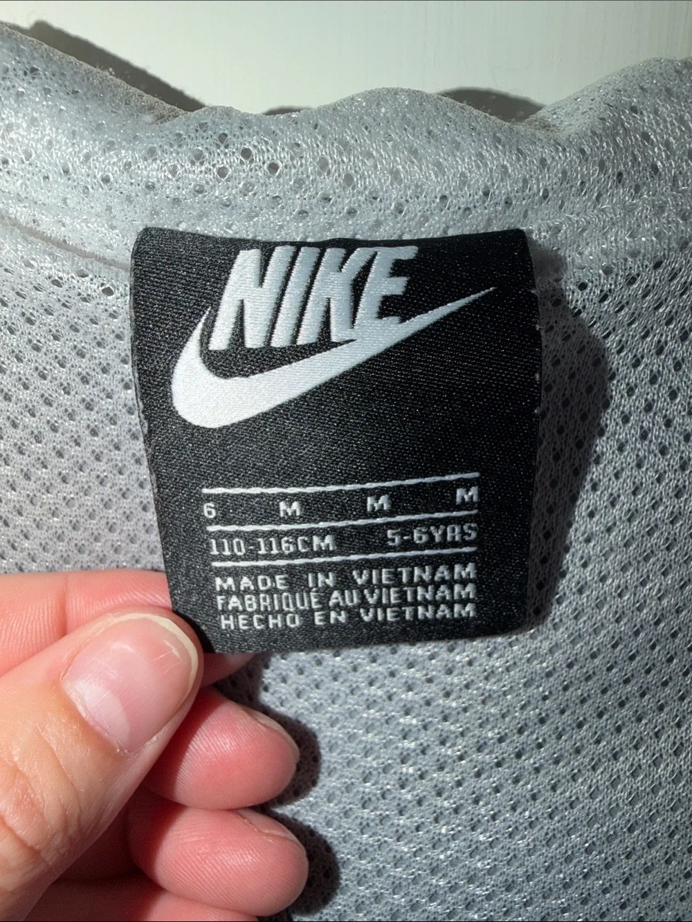 Nike Kids Gray & Charcoal 1/2 Zip Hooded Windbreaker